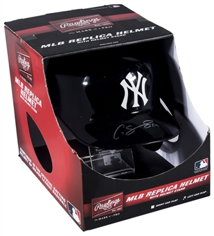 Gary Sanchez Signed New York Yankees Replica Batting Helmet (MLB Authenticated & Steiner)